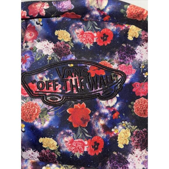 VANS Off The Wall Embroidered Logo Floral Backpack - Picture 2 of 5